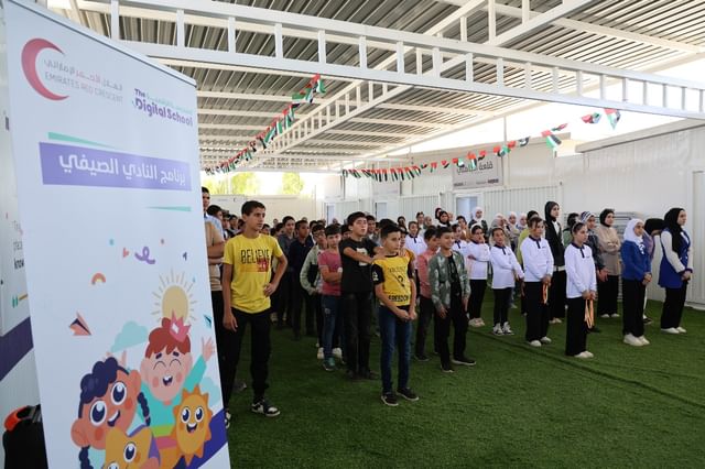 685 Students benefited from the Summer Club program at the Emirati-Jordanian camp.